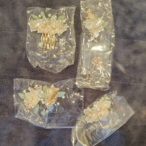 Elegant Floral Hair Accessories Set